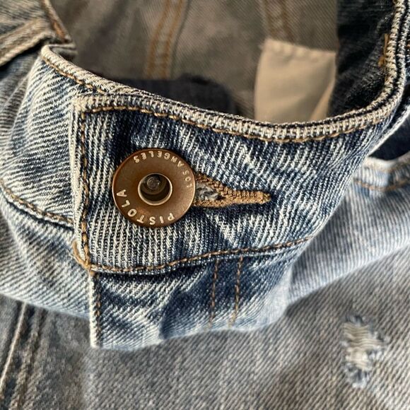 Pistola Sierra Distressed Jean Skirt Size 10/30 - Picture 6 of 9